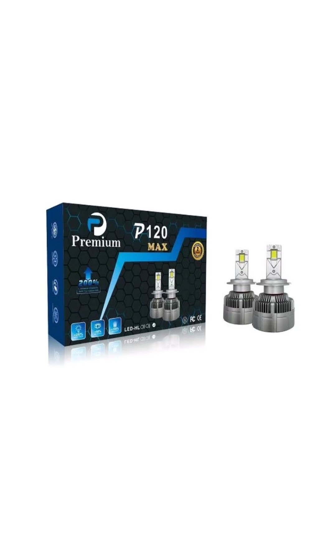 هدلایت لامپ خودروپرمیوم مدل p120max